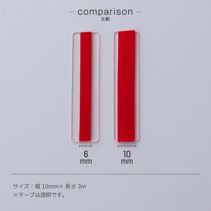 強力テープ（赤）／１０ｍｍ×３ｍ