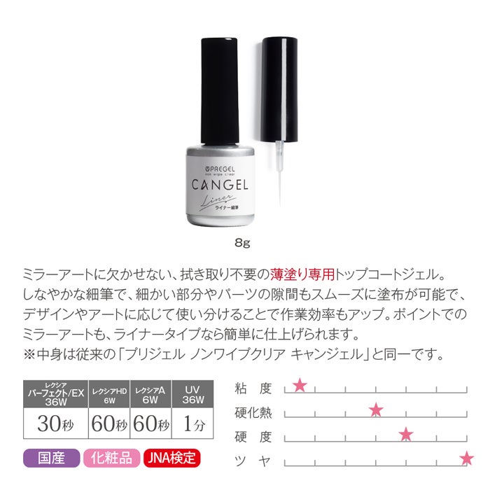 プリジェル ノンワイプクリアキャンジェル ライナー＜８ｇ＞