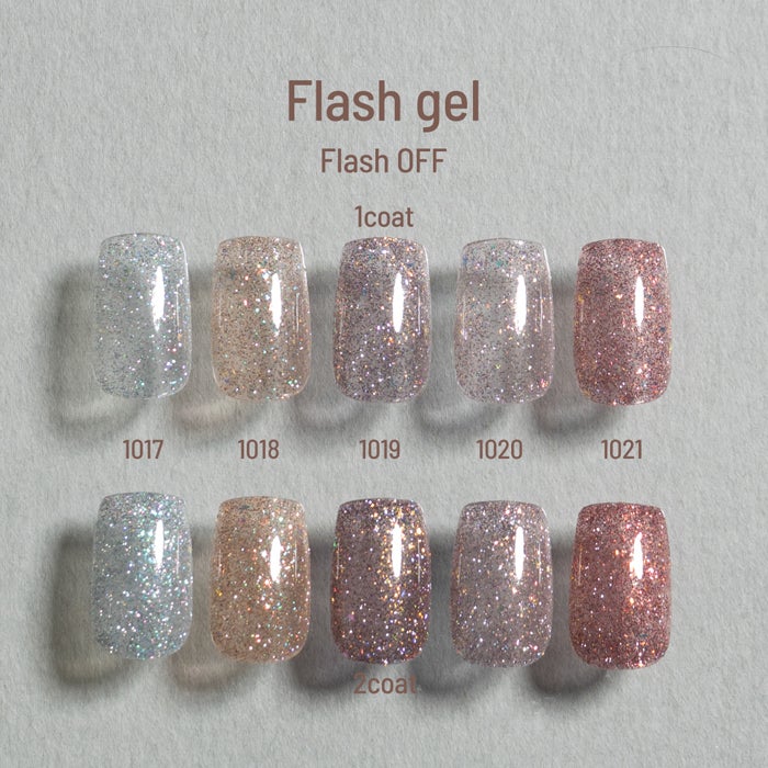 エメナ　フラッシュジェル　５色セット１０１７～１０２１