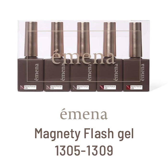 エメナ　マグネティフラッシュジェル５色セット１３０５～１３０９